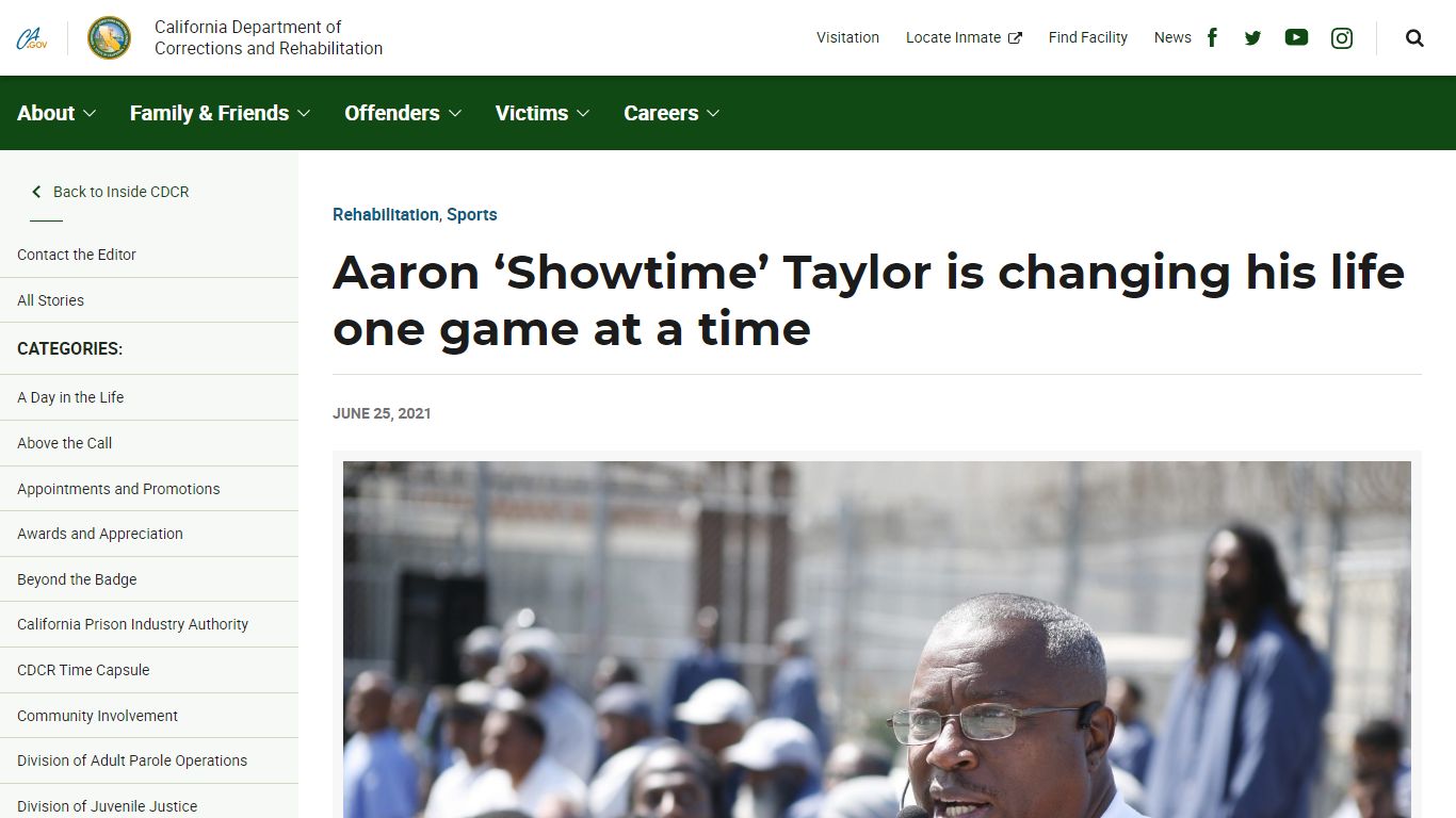 Aaron 'Showtime' Taylor is changing his life one game at a time